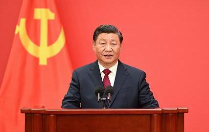 习近平在二十届中共中央政治局常委同中外...